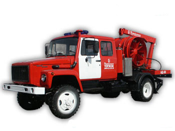 Модель пожарного автомобиля дымоудаления на шасси ГАЗ-33086