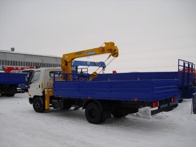 Кран-манипулятор SOOSAN SCS333 на шасси HD 78 - 2 530 000 руб.