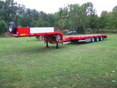 Низкорамный полуприцеп-тяжеловоз HRD TL 48 Teleskop neu - 2 550 000 руб.